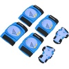 image:imageBOSONER KidsYouth Knee Pads Elbow Pads Wrist Guards Set for 315 Years Child Protective Gear Set for Roller Skates Cycling BMX Bike Skateboard Inline Skating Scooter Riding SportsNavy blue