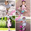 image:imageBOSONER KidsYouth Knee Pads Elbow Pads Wrist Guards Set for 315 Years Child Protective Gear Set for Roller Skates Cycling BMX Bike Skateboard Inline Skating Scooter Riding SportsPale pink