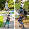 image:imageKidsYouth Knee Pad Elbow Pads Guards Protective Gear Set for Roller Skates Cycling BMX Bike Skateboard Inline Skatings Scooter Riding SportsBlack  Blue