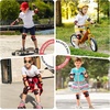 image:imageKidsYouth Knee Pad Elbow Pads Guards Protective Gear Set for Roller Skates Cycling BMX Bike Skateboard Inline Skatings Scooter Riding SportsBlack  Red
