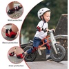 image:imageKidsYouth Knee Pad Elbow Pads Guards Protective Gear Set for Roller Skates Cycling BMX Bike Skateboard Inline Skatings Scooter Riding SportsBlack  Red