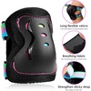 image:imageKidsYouth Knee Pad Elbow Pads Guards Protective Gear Set for Roller Skates Cycling BMX Bike Skateboard Inline Skatings Scooter Riding SportsBlack Colored