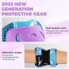image:imageKidsYouth Knee Pad Elbow Pads Guards Protective Gear Set for Roller Skates Cycling BMX Bike Skateboard Inline Skatings Scooter Riding SportsBlue Purple