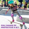 image:imageKidsYouth Knee Pad Elbow Pads Guards Protective Gear Set for Roller Skates Cycling BMX Bike Skateboard Inline Skatings Scooter Riding SportsDeep Purple