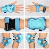 image:imageKidsYouth Knee Pad Elbow Pads Guards Protective Gear Set for Roller Skates Cycling BMX Bike Skateboard Inline Skatings Scooter Riding SportsLight Blue