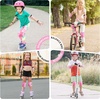 image:imageKidsYouth Knee Pad Elbow Pads Guards Protective Gear Set for Roller Skates Cycling BMX Bike Skateboard Inline Skatings Scooter Riding SportsPink