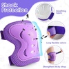 image:imageKidsYouth Knee Pad Elbow Pads Guards Protective Gear Set for Roller Skates Cycling BMX Bike Skateboard Inline Skatings Scooter Riding SportsPurple