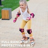 image:imageKidsYouth Knee Pad Elbow Pads Guards Protective Gear Set for Roller Skates Cycling BMX Bike Skateboard Inline Skatings Scooter Riding SportsRose