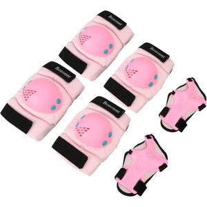 image:imageBOSONER KidsYouth Knee Pads Elbow Pads Wrist Guards Set for 315 Years Child Protective Gear Set for Roller Skates Cycling BMX Bike Skateboard Inline Skating Scooter Riding SportsPale pink