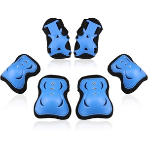 image:imageKidsYouth Knee Pad Elbow Pads Guards Protective Gear Set for Roller Skates Cycling BMX Bike Skateboard Inline Skatings Scooter Riding SportsBlack  Blue