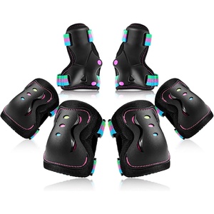 image:imageKidsYouth Knee Pad Elbow Pads Guards Protective Gear Set for Roller Skates Cycling BMX Bike Skateboard Inline Skatings Scooter Riding SportsBlack Colored