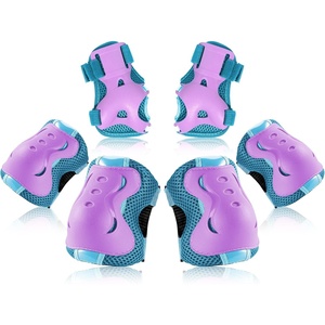 image:imageKidsYouth Knee Pad Elbow Pads Guards Protective Gear Set for Roller Skates Cycling BMX Bike Skateboard Inline Skatings Scooter Riding SportsBlue Purple