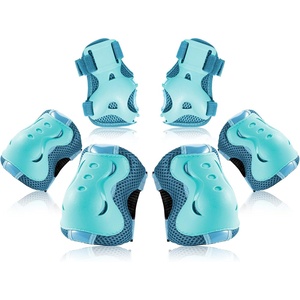 image:imageKidsYouth Knee Pad Elbow Pads Guards Protective Gear Set for Roller Skates Cycling BMX Bike Skateboard Inline Skatings Scooter Riding SportsLight Blue